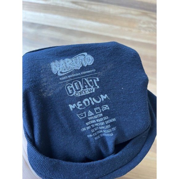 Naruto Goat Crew Vintage 2002 T-shirt Size Medium Big Graphic And Back Print - Picture 3 of 4